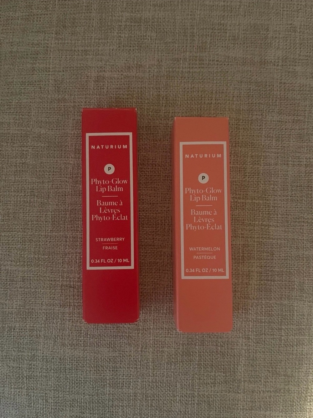 NWT Set of 2 Naturium Phyto-Glow Lip Balm - Strawberry & Watermelon